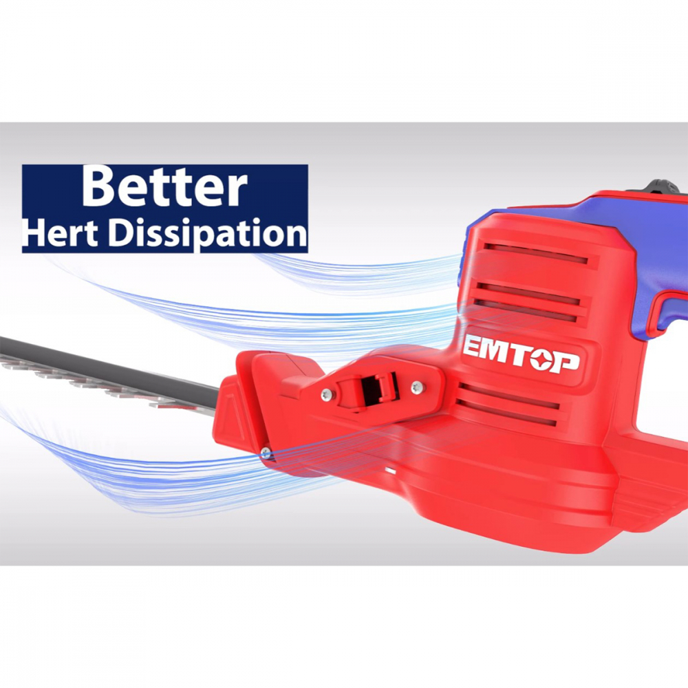 Masina de tuns gard viu si pomi fara acumulator si incarcator, lama 460mm - ELHT20018, EMTOP [6]