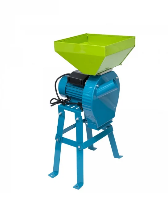 Moara electrica cu Suport pentru cereale, boabe si stiuleti porumb, Cuva Mare, WertCraft, 3.5 kW, 3000 rpm, 200 Kg/h [2]