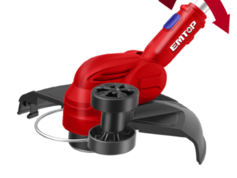 Motocoasa/Trimmer fara acumulator si incarcator, maner reglabil, 300mm - ELGT20328, EMTOP [2]