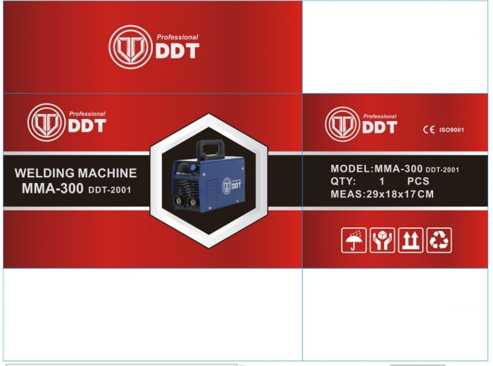 Pachet promo Aparat de sudura DDT PROFESSIONAL DDT-2001, MMA 300A, afisaj electronic LCD + Masca Sudura Automata cu Reglaj si Cristale [6]