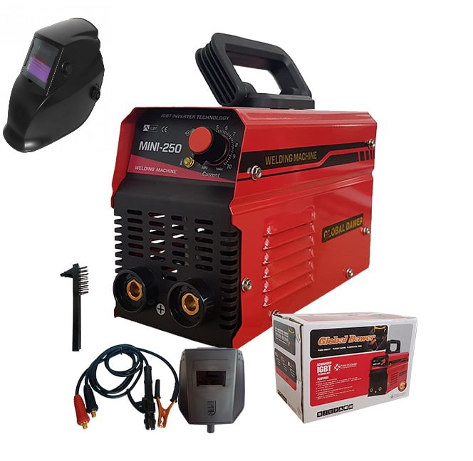 Pachet promo Aparat de Sudura tip Invertor, Global Dawer, Mini 250, 250 A + Masca Sudura Automata cu Reglaj si Cristale [1]