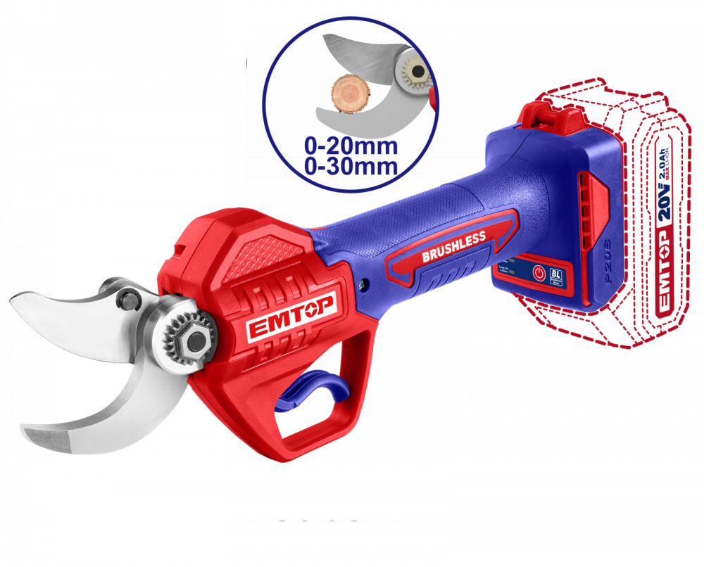 Pachet promo Foarfeca electrica pentru vie + Trimmer gard viu + 1 acumulator cu incarcator [2]