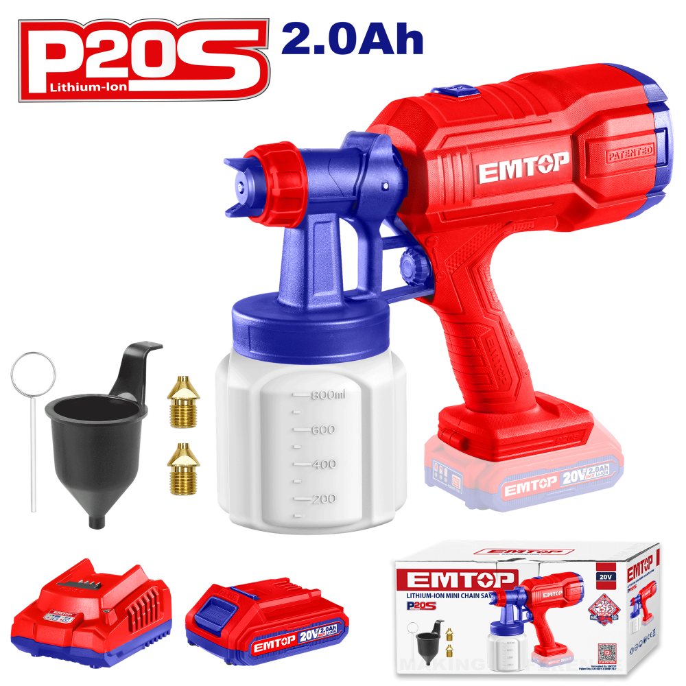 Pachet promo Instrument multifunctional, 6 viteze, 8 accesorii + Pistol de vopsit cu 800ml + 2 Acumulatori cu incarcator [11]