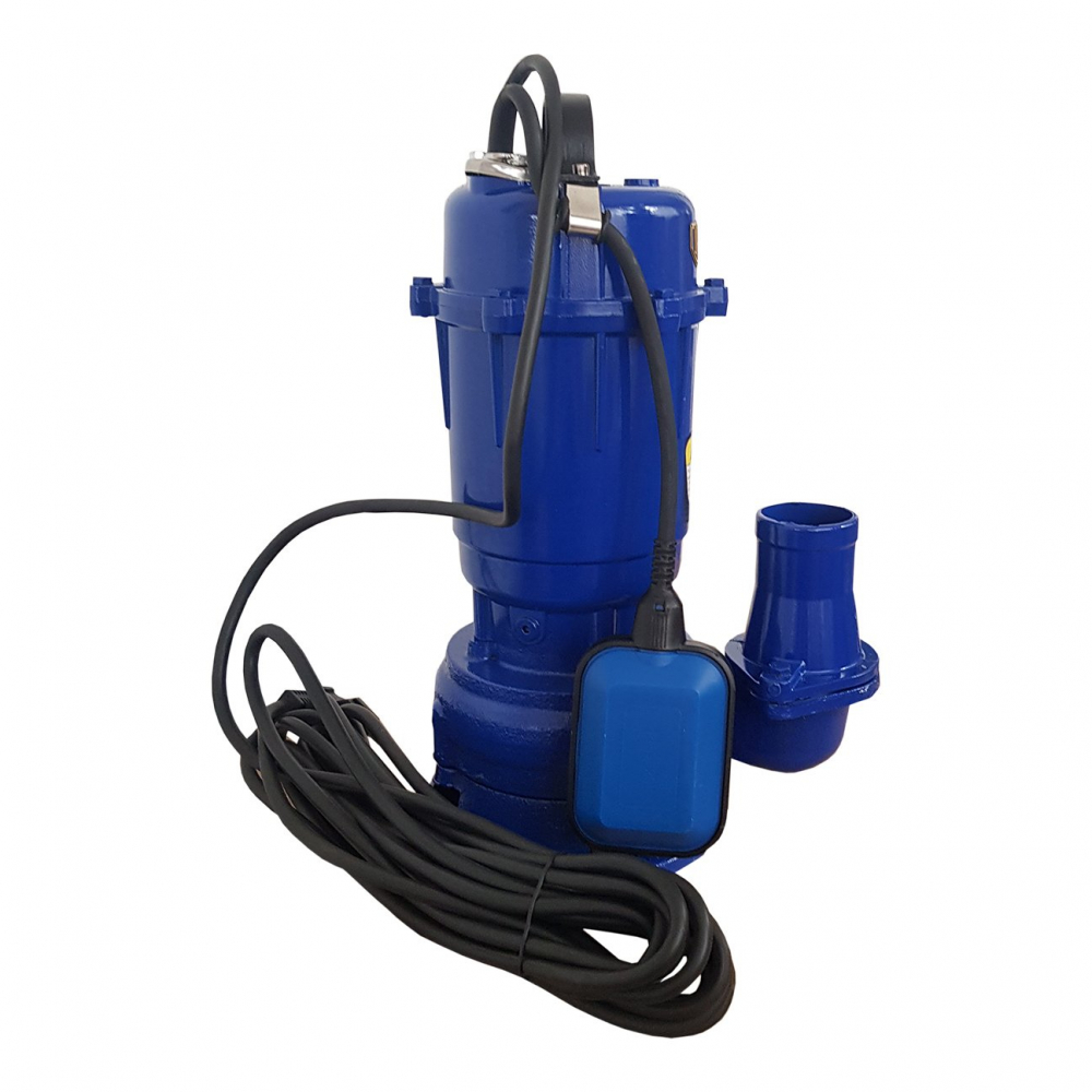 Pachet promo Pompa apa murdara submersibila cu tocator si plutitor, DDT, WQCD, 2200 W, 8 m³/h + Furtunul de pompier 2'' 20 m, 8 bari, cu cuple [2]