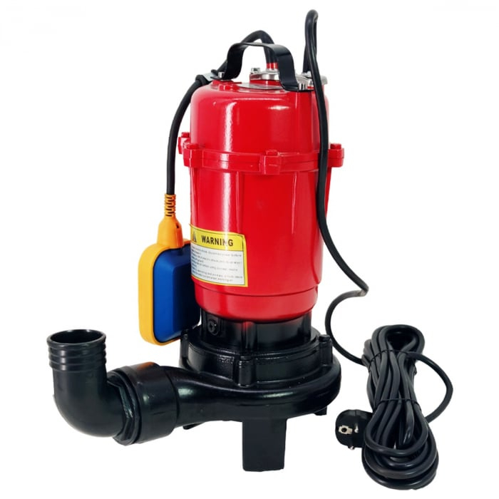 Pachet promo Pompa apa murdara (WC, fosa, hazna), cu Cutit Tocator si Plutitor, DDT, WQCD-2-3.0, 3000W + Furtunul de pompier 2'' 20 m, 8 bari, cu cuple [2]