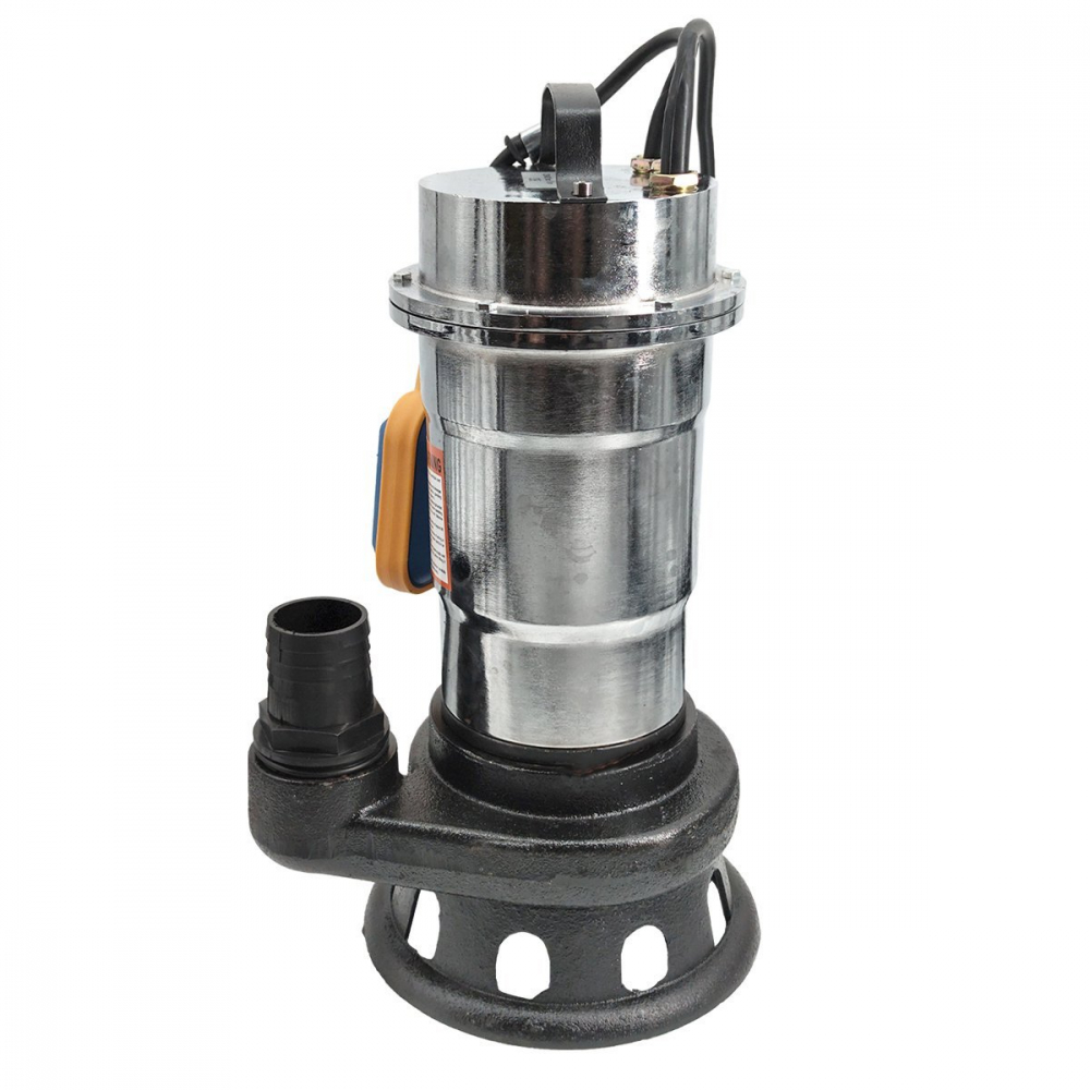 Pachet promo Pompa pentru apa murdara  DDT, cu plutitor si tocator , 3000 W , Adancime evacuare maxim 8 Metri, corp inox + Furtunul de pompier 2'' 20 m, 8 bari, cu cuple [3]