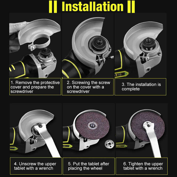 Polizor Unghiular pe Acumulator DDT-CRISTAL , 24V/4Ah, Motor Brushless, 820W, 8500 rot/min [7]