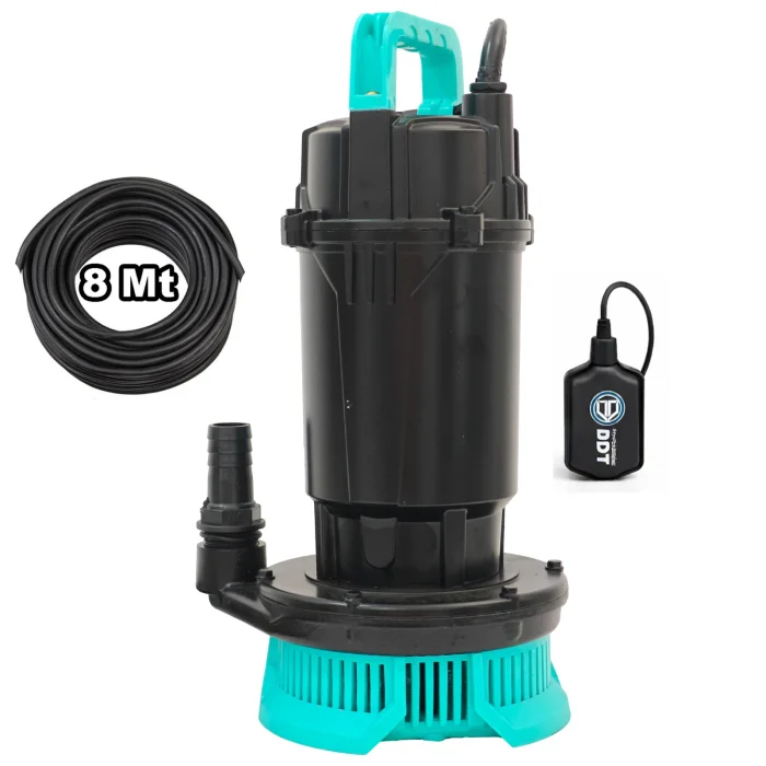 Pompa submersibila apa curata DDT cu plutitor WQDS-0.6 – 0.75HP, 220V, debit 3 m³/h, bobinaj cupru masiv, refulare 25m [4]