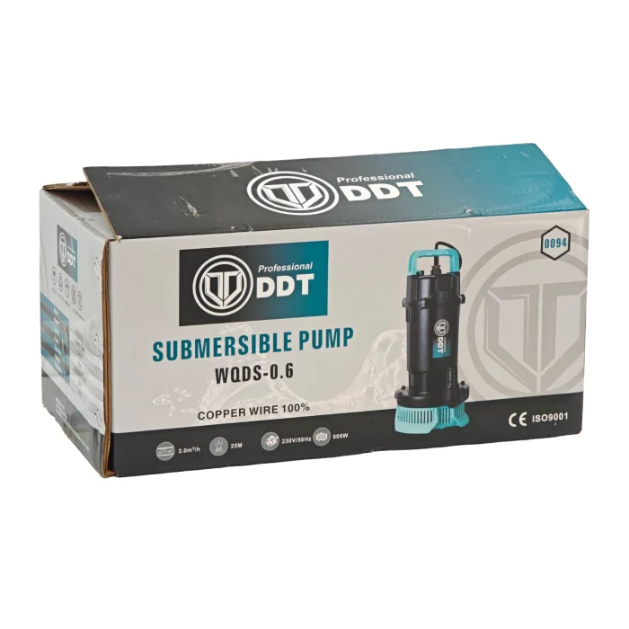 Pompa submersibila apa curata DDT WQDS-0.6 – 0.75HP, 220V, debit 3 m³/h, bobinaj cupru masiv, refulare 25m [3]