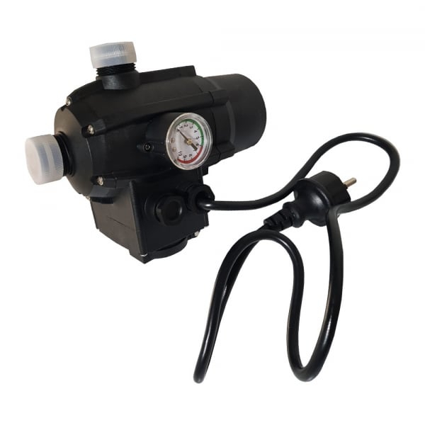 Pompa submersibila, DDT, QGD120, Inox complet, suruburi inox, sita protectie, 20 m cablu, 120 m, 3 m³/h + Presostat electronic automat, DDT, LS-4 [8]