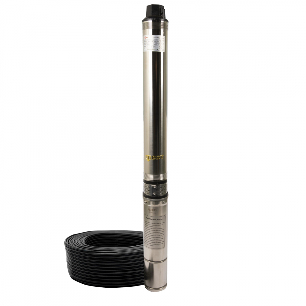 Pompa submersibila de mare adancime, DDT 20 turbine 4SDM2-20, 2200 W, 160 m inaltime, 10 mc/h, 1.5" [1]