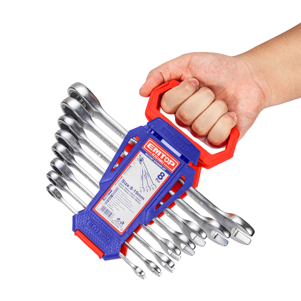 Set 8 chei cu clichet 8-19mm - ECSS10802, EMTOP [2]