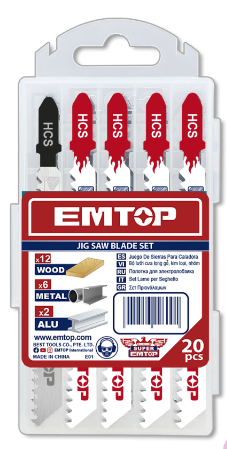 Set de lame pentru fierastrau, 20 buc - EJSBT2001, EMTOP [2]