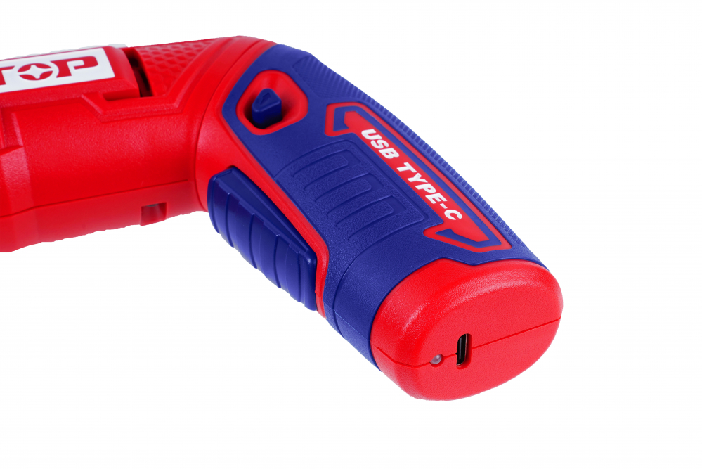 Surubelnita cu incarcare prin cablu USB C, 4V, 4Nm, maner reglabil, 18 accesorii, cutie de plastic - ECSR0408, EMTOP [6]