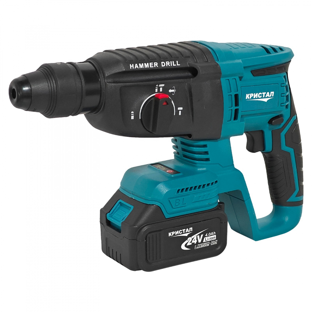 Trusa 4 piese cu 3 ACUMULATORI, autofiletanta, rotopercutor, polizor unghiular, bormasina impact, 24V, 4Ah [6]