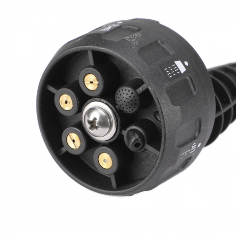 Aparat de spalat cu presiune cu 1 acumulator 4.0AH si incarcator, 24 bari, 6 capete, geanta inclusa - ELPW202501, EMTOP [5]