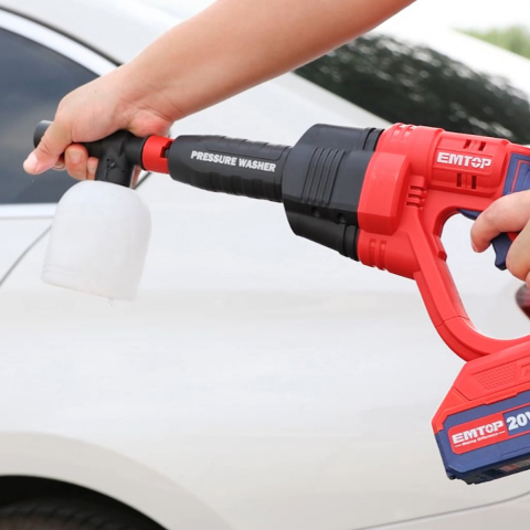Aparat de spalat cu presiune fara incarcator si acumulator, 24 bari, 6 capete, geanta inclusa - ELPW2025012, EMTOP [5]