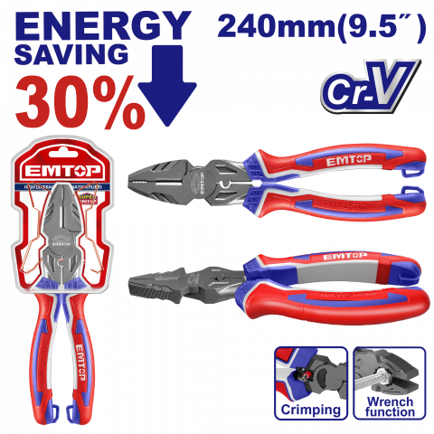 Bricolaj - Cleste combinat cu efect de parghie, 30% economie de energie - EPLRC0921, EMTOP