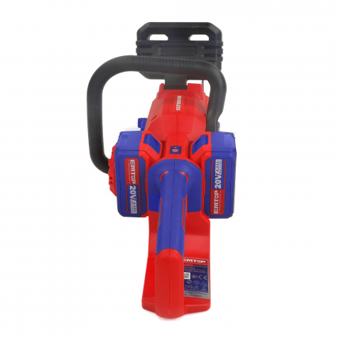 Fierastrau/Drujba cu lant cu 2 baterii 4.0AH, motor fara perii (brushless), 40cm - ELGA401682, EMTOP [5]