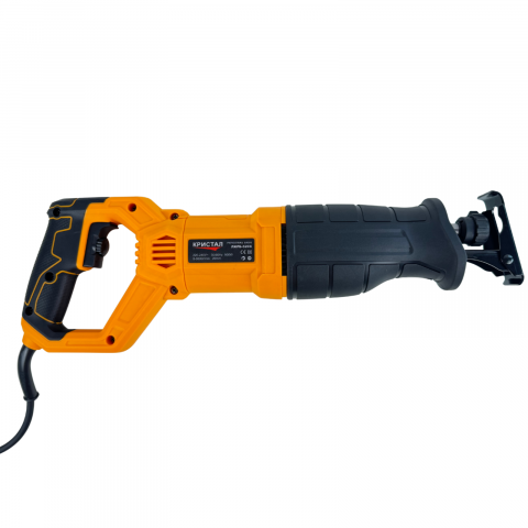 Fierastrau pendular tip sabie DDT CRISTAL, Adancime de Taiere 200 mm Lemn, 8mm Otel, 12mm Aluminiu, 900 W, Viteza Variabila  3000 rpm, GALBEN [2]