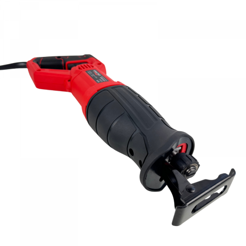 Fierastrau pendular tip sabie DDT CRISTAL, Adancime de Taiere 200 mm Lemn, 8mm Otel, 12mm Aluminiu, 900 W, Viteza Variabila  3000 rpm, ROSU [4]