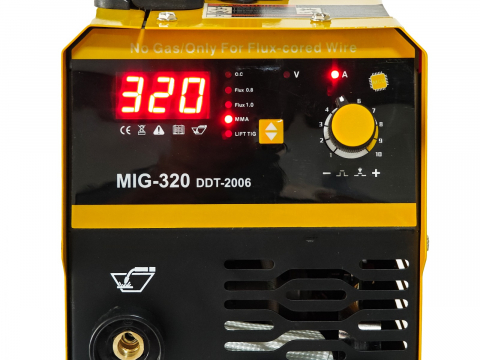 Invertor/Aparat de sudura MIG/MMA DDT PROFESIONAL cu Electrozi si Sarma,220 V, 320A + 4 Role Sarma 0.8-1.0 mm DDT [1]