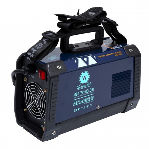 Invertor de sudura WertCraft WRT-006, 20-300 A amperaj, 230 V, 1.6-4 mm diametru electrod, MMA, IP21, funtie anti-lipire [1]