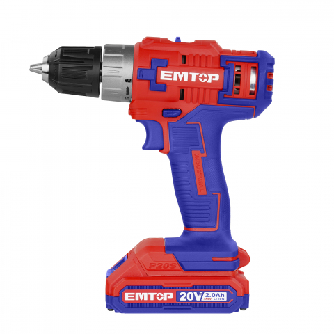 Masina de gaurit si insurubat cu 1 acumulator 2.0AH, 45Nm - ECDL6200118, EMTOP [3]