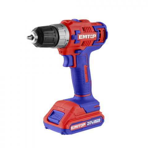 Masina de gaurit si insurubat cu 1 acumulator 2.0AH, 45Nm - ECDL6200118, EMTOP [1]