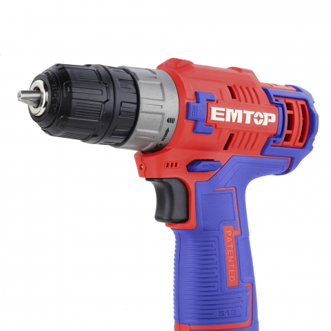 Masina de gaurit si insurubat cu impact, cu 1 baterie 1.5Ah, incarcare prin cablu tip C, 20Nm, fara incarcator - ECDL12510, EMTOP [5]