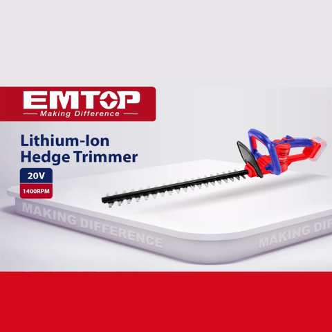 Masina de tuns gard viu si pomi fara acumulator si incarcator, lama 460mm - ELHT20018, EMTOP [12]