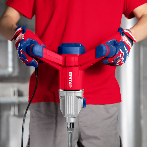 Mixer electric 1400W, cutie viteze din aluminiu, set extra perii motor, tel inclus - EMXR14001, EMTOP [3]