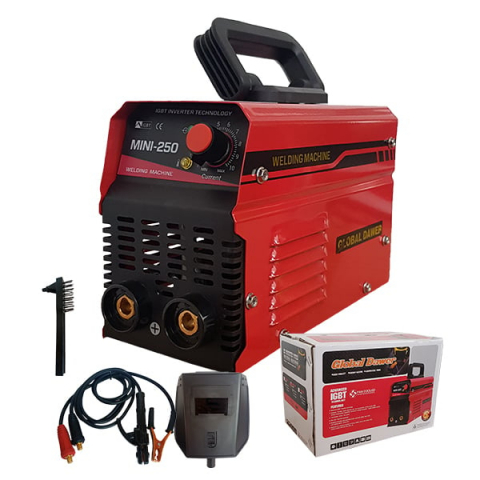 Pachet promo Aparat de Sudura tip Invertor, Global Dawer, Mini 250, 250 A + Masca Sudura Automata cu Reglaj si Cristale [4]