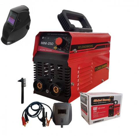 Produse noi - Pachet promo Aparat de Sudura tip Invertor, Global Dawer, Mini 250, 250 A + Masca Sudura Automata cu Reglaj si Cristale