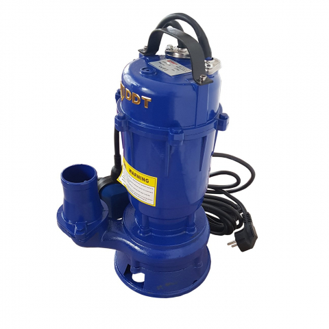 Pachet promo Pompa apa murdara submersibila cu tocator si plutitor, DDT, WQCD, 2200 W, 8 m³/h + Furtunul de pompier 2'' 20 m, 8 bari, cu cuple [3]