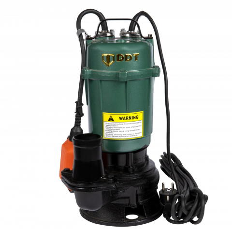 Pachet promo Pompa submersibila apa murdara, cu plutitor, fara tocator, DDT, WQD10, 2200 W, 10 m³/h, 8 m + Furtunul de pompier 2'' 20 m, 8 bari, cu cuple + Furtun de pompier 2'' 20 m [1]