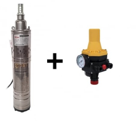 Produse noi - Pachet promo Pompa submersibila, DDT, QGD120 , 1.1 kW, Inox, 3 m³/h, 120 + Prescontrol LS6
