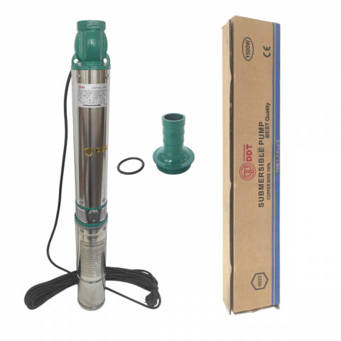 Pachet promo Pompa submersibila de mare adancime, DDT, QJD120-1.5, 1500 W, Inox, 8 + Presostat electronic automat DDT LS6, 1.1kW [2]