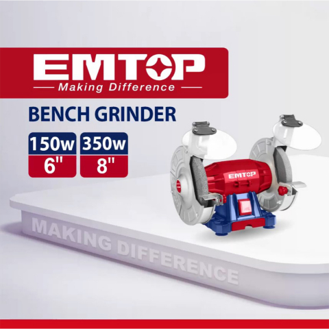 Polizor electric de banc 2 pietre 150mm, 150W - EBGR61501, EMTOP [13]