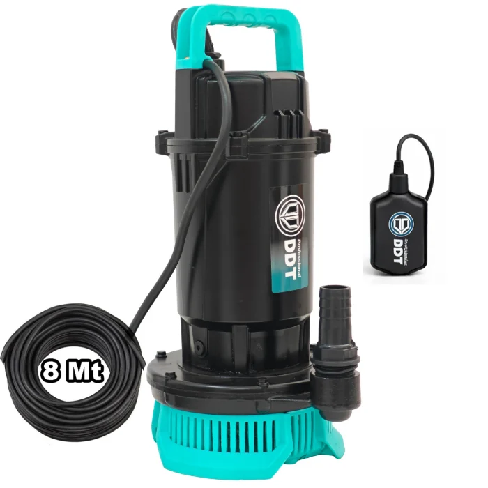 Pompa submersibila apa curata DDT cu plutitor WQDS-0.6 – 0.75HP, 220V, debit 3 m³/h, bobinaj cupru masiv, refulare 25m [1]