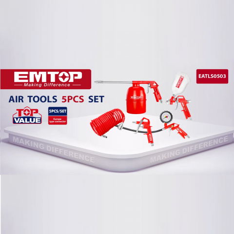 Set de 5 scule pneumatice - EATLS0503, EMTOP [7]