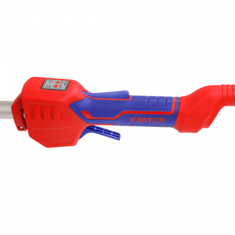 Motocoasa electrica/Trimmer cu fir cu 2 acumulatori 4.0Ah, motor fara perii (brushless), 330mm/255mm, accesorii incluse - ELMR200285, EMTOP [3]