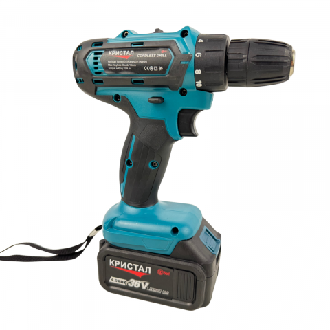 Trusa Profesionala 2 în 1 DDT CRISTAL – Masina de Gaurit + Polizor unghiular, 36V, 2x Baterii, Incarcator Rapid [4]