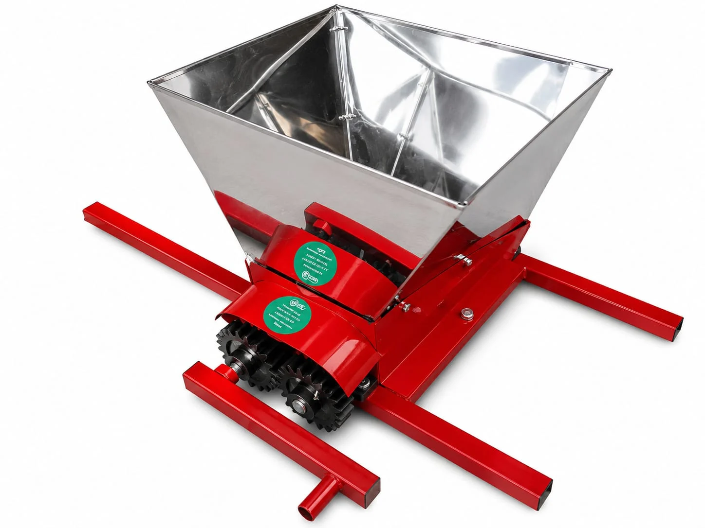 Zdrobitor manual de struguri cuva din Inox, DDT, capacitate maruntire 300 kg/h, cuva 25 l, Inox, Rosu DDT [5]