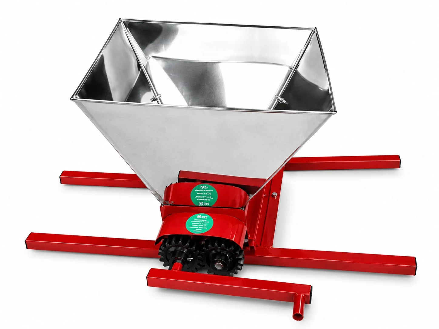 Zdrobitor manual de struguri cuva din Inox, DDT, capacitate maruntire 300 kg/h, cuva 25 l, Inox, Rosu DDT [6]