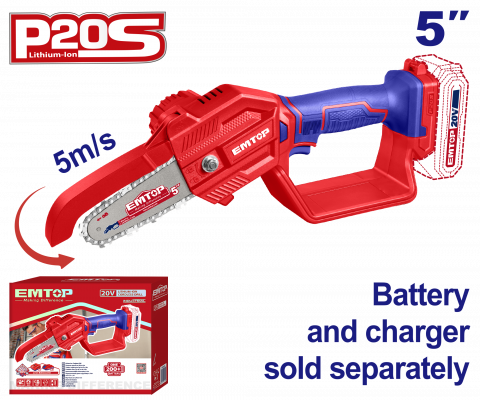 Gradina - Mini fierastrau fara acumulator si incarcator, lama 13cm (5") - ELGA2058, EMTOP