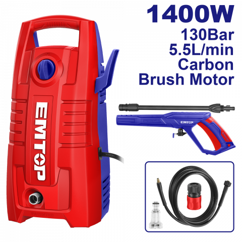 Aparate spalat cu presiune - Aparat de spalat cu inalta presiune 1400 W, 130 bar - EHPW1401, EMTOP