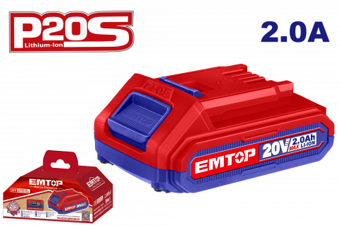 Scule si unelte - 1 x Acumulator 2.0Ah litiu-ion, P20S - EBPK2001, EMTOP