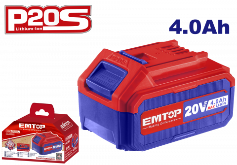 Scule si unelte - 1 x Acumulator 4.0AH litiu-ion, universal compatibila cu toate produsele P20S - EBPK2002, EMTOP