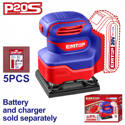 Scule si unelte - Slefuitor fara acumulator si incarcator, 110x100mm - ELSHS2014, EMTOP